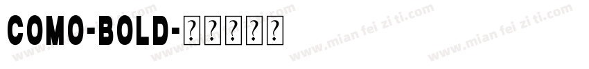 Como-Bold字体转换