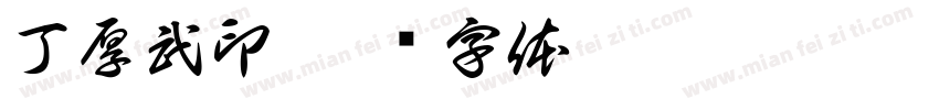 丁厚武印字体转换