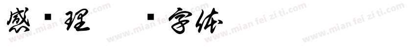 感纹理字体转换