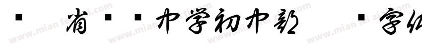 辽宁省实验中学初中部字体转换