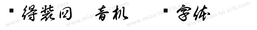 还得装回收音机字体转换
