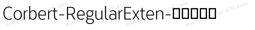 Corbert-RegularExten字体转换