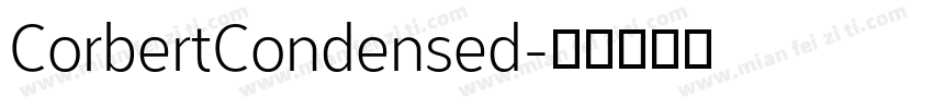 CorbertCondensed字体转换