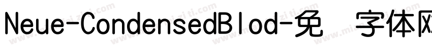 Neue-CondensedBlod字体转换