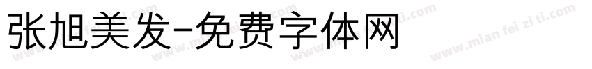 张旭美发字体转换