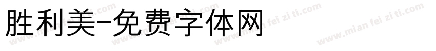 胜利美字体转换