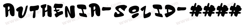 Authenia-Solid字体转换
