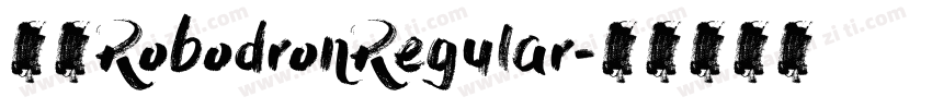 英文RobodronRegular字体转换