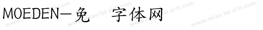 MOEDEN字体转换