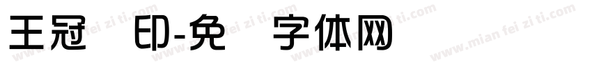 王冠华印字体转换