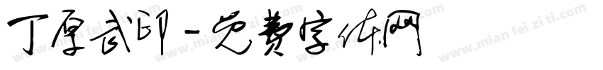 丁厚武印字体转换