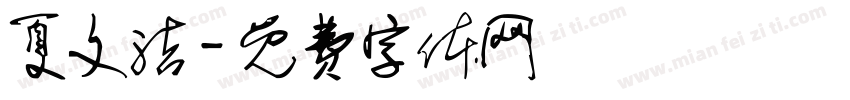 夏文洁字体转换