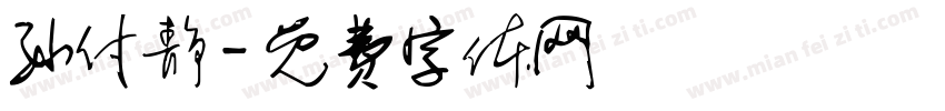 孙付静字体转换