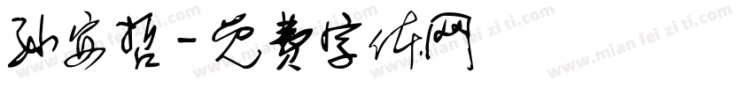 孙安哲字体转换