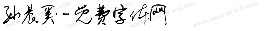 孙晨奚字体转换