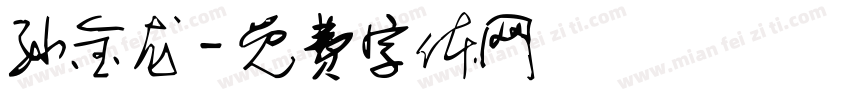 孙金龙字体转换