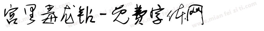 宫里毒龙钻字体转换