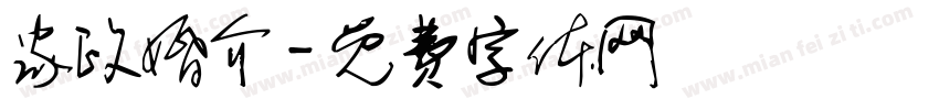 家政婚介字体转换