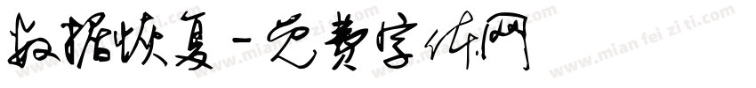 数据恢复字体转换