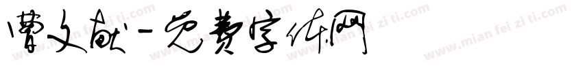 曹文献字体转换