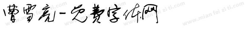 曹雪亮字体转换