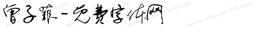 曾子菲字体转换