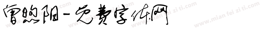 曾煦阳字体转换