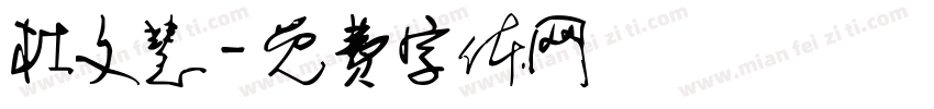 杜文慧字体转换