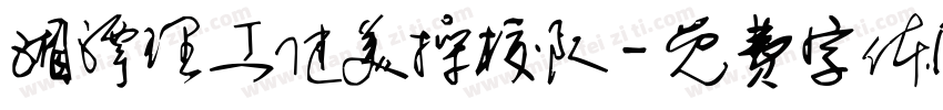 湘潭理工健美操校队字体转换