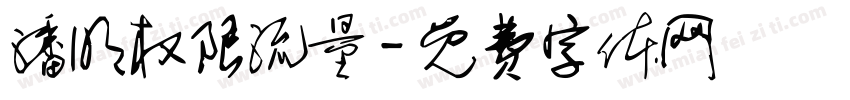 潘明权限流量字体转换