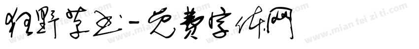 狂野草书字体转换