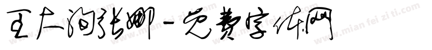 王大洵张娜字体转换