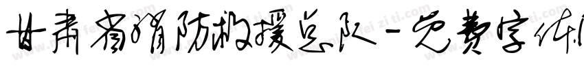 甘肃省消防救援总队字体转换
