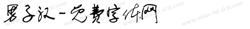 男子汉字体转换