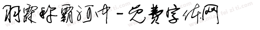 羽霖称霸河中字体转换