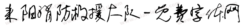 耒阳消防救援大队字体转换