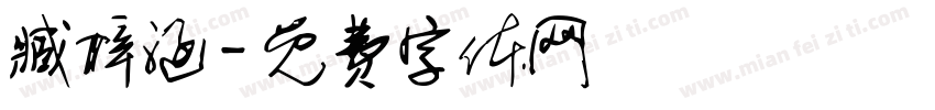 臧梓涵字体转换