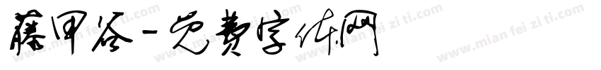 藤甲谷字体转换