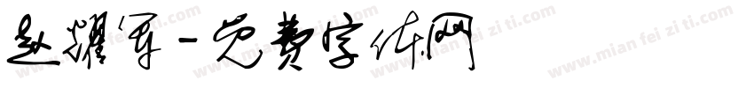 赵耀军字体转换