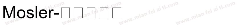 Mosler字体转换