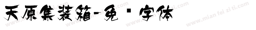 天原集装箱字体转换