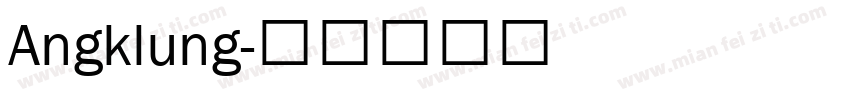 Angklung字体转换