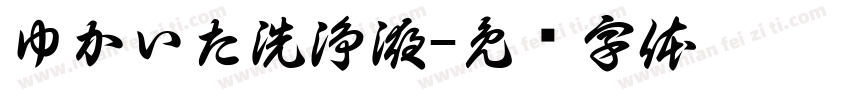 ゆかいた洗浄液字体转换