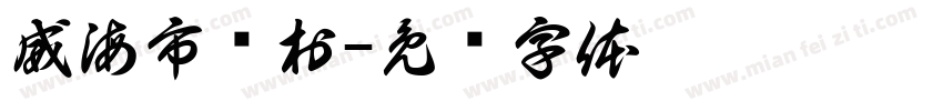 威海市张村字体转换