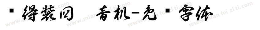 还得装回收音机字体转换