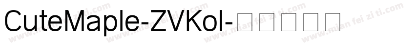 CuteMaple-ZVKol字体转换