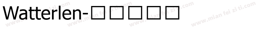 Watterlen字体转换