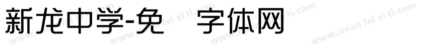新龙中学字体转换