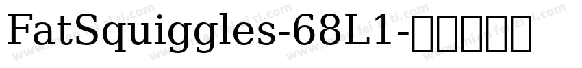 FatSquiggles-68L1字体转换