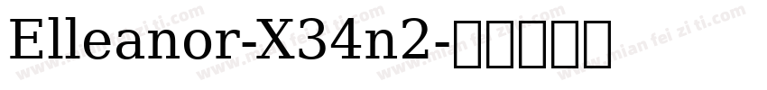 Elleanor-X34n2字体转换